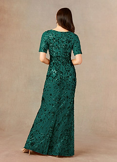 Upstudio Monte Venta Final Vestido de Pino de Lentejuelas de Sirena con Lentejuelas con escote en V image2