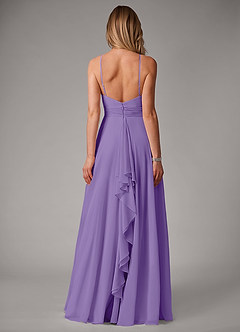Azazie Amalia Bridesmaid Dresses Tahiti A-Line Pleated Chiffon Dress image6
