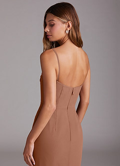 Azazie Saige Bridesmaid Dresses Bronzer A-Line Off the Shoulder Chiffon Convertible Dress image9