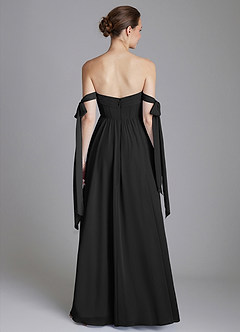 Azazie Ayanna Suknie dla druhen Linia A Zza ramienia Szyfon Do ziemi Sukienka image2