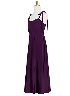 Azazie Rosey Junior Robe Trapèze en Satin extensible Encolure en Forme de Cœur Grain De Raisin image10