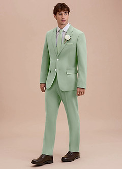 front Ethan Dusty Sage Refined Weave Suit