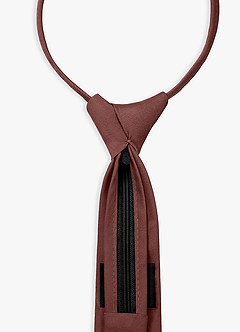 front Boy's Stretch Satin Pre-Tie