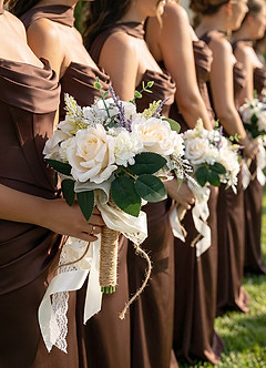front Bouquet de la mariée et des demoiselles d'honneur