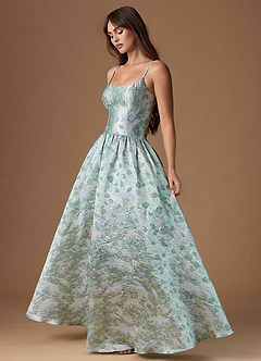 Maxi jurk Tarry Mintkleurige Glans image7
