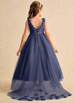 Azazie Lorita Flower Girl Dresses Stormy A-Line Beaded Tulle Dress image1