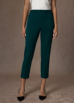 front Kennedy Pine Structured Stretch Pants Suit