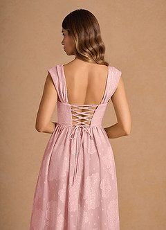 Mabel Powder Pink Midi Dress image5