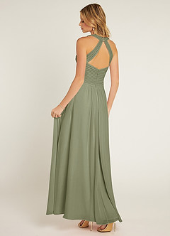 Azazie Claudia Bridesmaid Dresses Pistachio A-Line Sweetheart Neckline Chiffon Dress image4