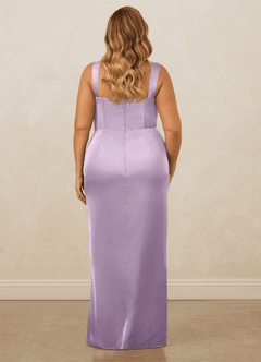 Christian Siriano Bridal for Azazie 1017 Brautjungfernkleider Etui Herzausschnitt Stretch-Satin Kleid Frostiges Flieder image11
