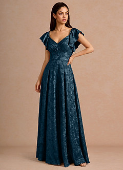 Robe Longue Marine Fflur image1