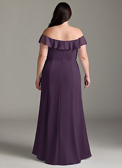 Azazie Sophie Bridesmaid Dresses Plum A-Line Off the Shoulder Chiffon Convertible Dress image7
