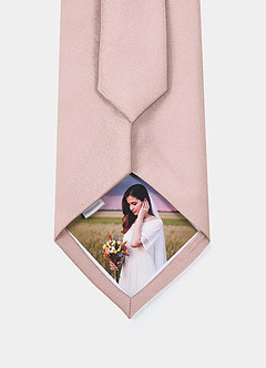 front Matte Satin Custom Photo Tie – Personalized Necktie
