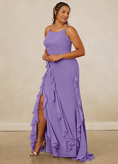 Christian Siriano Bridal for Azazie 1006 Bridesmaid Dresses Tahiti Mermaid Ruched Chiffon Dress image11
