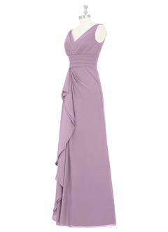 Azazie Julianna Bridesmaid Dresses Wisteria A-Line Chiffon Dress image8