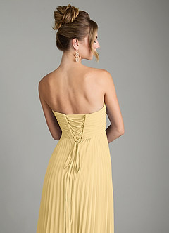 Azazie Tempest Bridesmaid Dresses Butter Empire Corset Chiffon Convertible Dress image9
