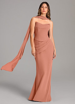 Azazie Sorrel Bridesmaid Dresses MAI TAI Mermaid Corset Chiffon Dress image1