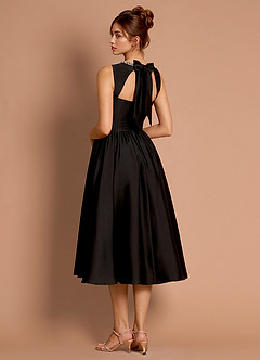 Livia Black Midi Dress image3