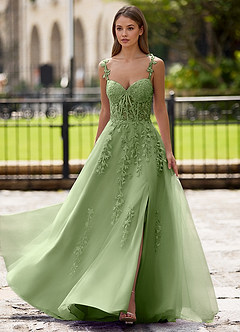 Dreamscape Sage A-line Prom Dress image4