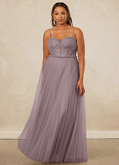 Christian Siriano Bridal for Azazie 1015 Bridesmaid Dresses Pleated Tulle and Chantilly Lace A-line Dress image9