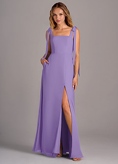 Azazie Debra Bridesmaid Dresses Tahiti A-Line with Pockets Chiffon Convertible Dress image1