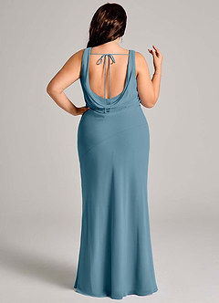 Azazie Rylina Bridesmaid Dresses Bermuda Mermaid Pleated Chiffon Dress image8