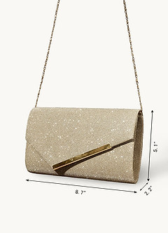 front Micronized Glitter Envelope Bag