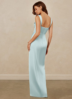 Christian Siriano Bridal for Azazie 1017 Bridesmaid Dresses Mist Sheath Sweetheart Neckline Stretch Satin Dress image6