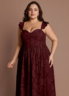 Denisse Wine Corset Maxi Dress image12