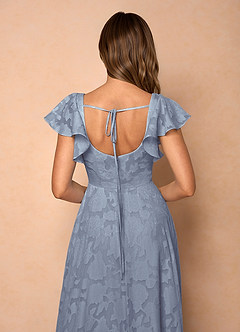 Anna Powder Blue Ruffled Maxi Dress image7