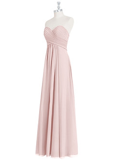 Azazie Yazmin Bridesmaid Dresses Blushing Pink A-Line Sweetheart Neckline Chiffon Convertible Dress image10