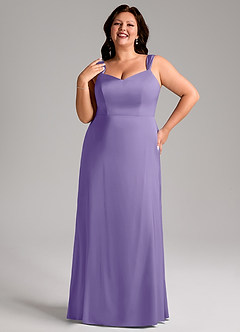 Azazie Denice Bridesmaid Dresses Tahiti Sheath Pleated Stretch Satin Dress image9