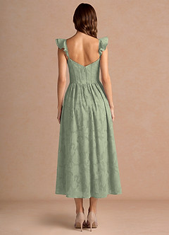 Denisse Agave Green Midi Dress image2