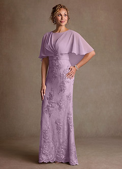 Azazie Amrita Mother of the Bride Dresses Wisteria Mermaid Lace Chiffon Dress image1