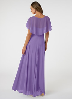 Azazie Jamie Bridesmaid Dresses A-Line Chiffon Floor-Length Dress image5