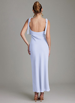 Azazie Luddie Bridesmaid Dresses Lavender Mermaid Bow Chiffon Dress image6