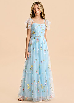 front Azazie Allie Junior Formal Dress