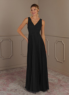 Azazie Kris Mother of the Bride Dresses A-Line Sequins Chiffon Floor-Length Dress image7