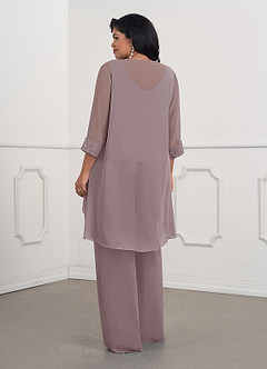 Azazie Maura Mother of the Bride Dresses Dusk Jumpsuit/Pantsuit Sequins Chiffon Dress image7