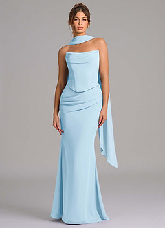 Vestido Azul Cielo Largo Callidora image4