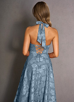 Isabeau Dusty Blue Midi Dress image6