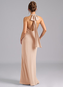 Azazie Velli Bridesmaid Dresses English Rose Mermaid Bow Chiffon Dress image2