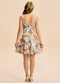 front Azazie Elsie Junior Formal Dress