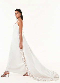 Adrina Crema Vestido con cuentas image7