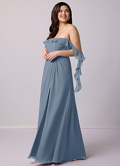 Barbie ♥ Azazie Bridesmaid Dresses Twilight A-Line Off the Shoulder Chiffon Convertible Dress image11