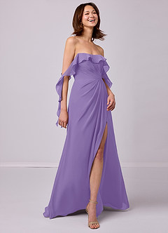 Barbie ♥ Azazie Bridesmaid Dresses Tahiti A-Line Off the Shoulder Chiffon Convertible Dress image5