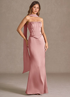 Vestido Rosa Claro Largo Berthe image3