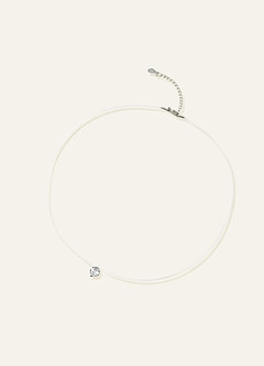 front Mermaid's Tear Invisible Necklace