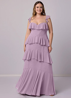 Barbie ♥ Azazie Bridesmaid Dresses Wisteria A-Line Sweetheart Neckline Chiffon Dress image8
