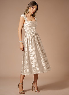 Dana Cream Midi Dress image6